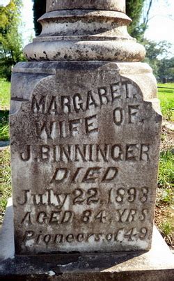 Margaret Ritchie Martha Wallace Binninger 1808 1893 Monumento