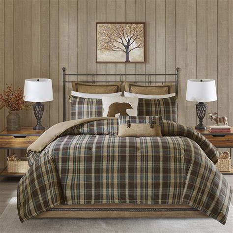 Woolrich Rustic Lodge Cabin Comforter Set Down Alternative Warm Bedding