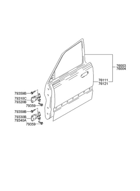 Genuine Hyundai Panel Front Door Outer Rh