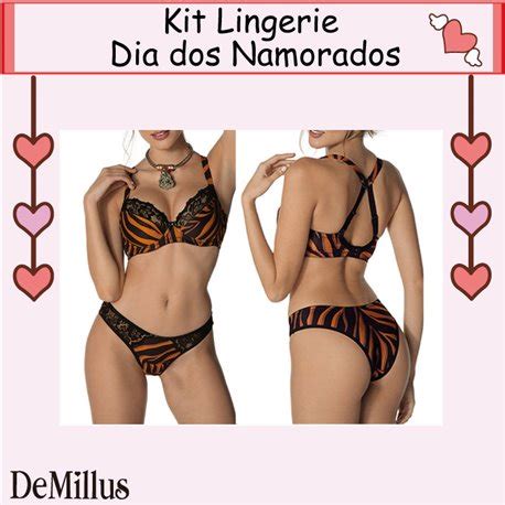 Dia Dos Namorados Lingerie Kit DE 64284 Zebra Laranja Primpypoint