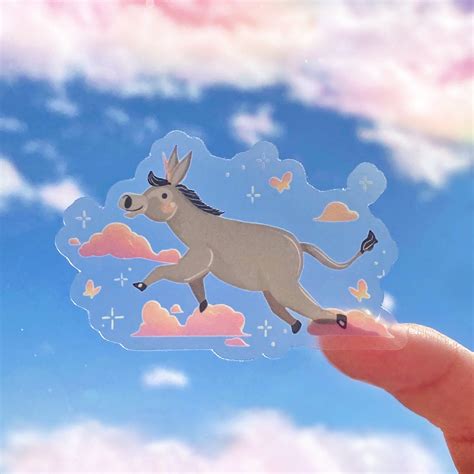 Luisa Encanto Unicorn Donkey Transparent Sticker/ Disney - Etsy Australia