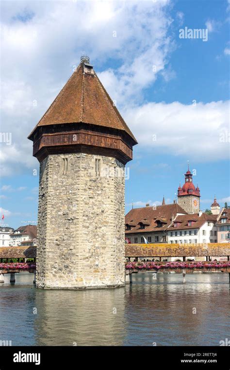 The Kapellbrücke Chapel Bridge and its Wasserturm Water Tower City