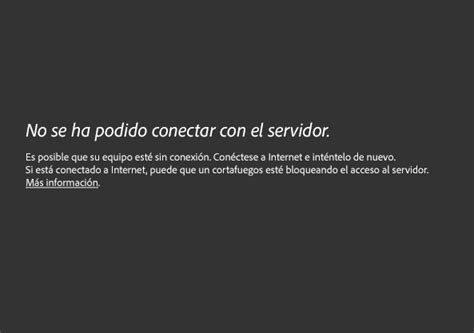 Error De Inicio De Sesi N En Adobe Muse No Se Ha Podido Conectar Con