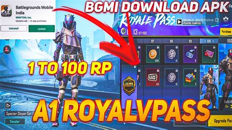 Bgmi New Rpa1 Royal Pass 1 To 100 Rewards First Look Bgmi Unban😱 Youtube