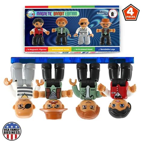 Magnetic Figures Set Of 4 Toy People Magnetic Tiles Expansion Pack For