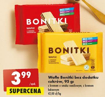 Wafle Z Kremem O Smaku Waniliowym Bonitki Cena Promocje Opinie