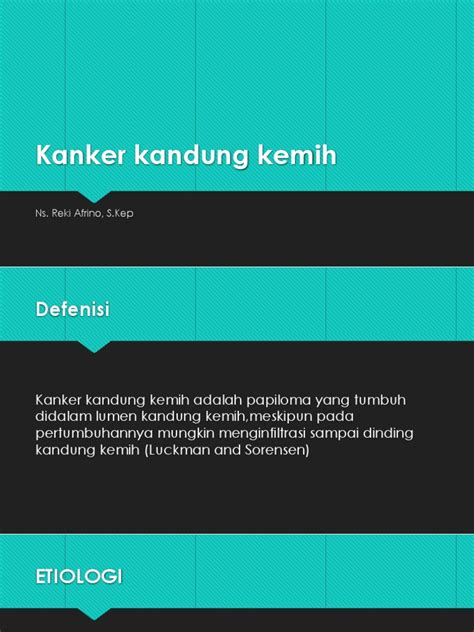 Kanker Kandung Kemih Pdf