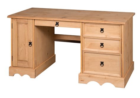 Mercers Furniture Corona Straight Computer Desk : Amazon.co.uk: Home ...