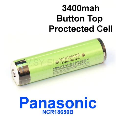 Panasonic Ncr18650b 3400mah Button Top Protected 18650 Rechargeable Cell Battery Lazada Ph