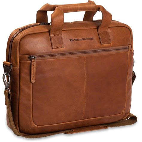 Chesterfield Leren Laptoptas 14 Inch Calvi Cognac