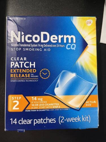 Nicoderm Cq Clear Nicotine Patches Step Mg Ct Quit Smoking Aid