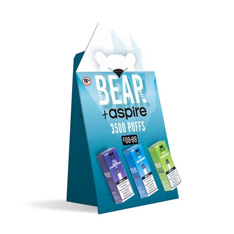 A3 Counter Top Display Stand Bear Aspire R1 Eco Vape