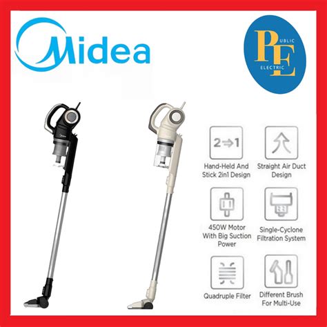 Midea Mvc P W In Handheld Stick Vacuum Cleaner Mvc P Ba