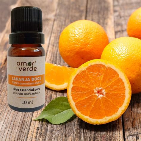 Leo Essencial De Laranja Doce Ml Puro E Natural Amor Verde