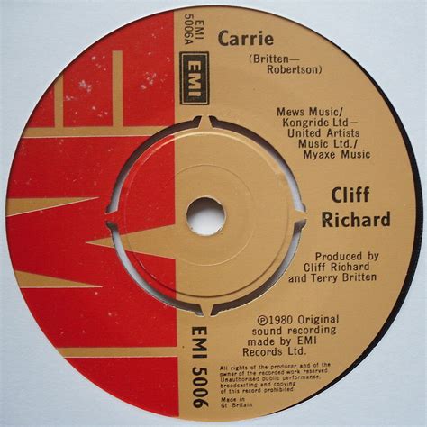 Cliff Richard Carrie Excellent Condition 7 Single Emi 5006 Ebay