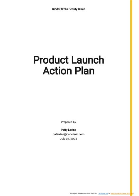 New Product Launch Plan Template - Google Docs, Word, Apple Pages, PDF | Template.net