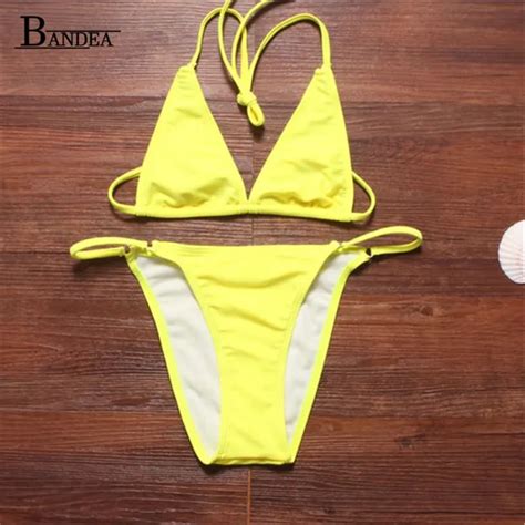 Mini Micro Bikini Set Bathing Suits Tanga Women Sexy Tiny Bikini Extreme Strings Swimsuit