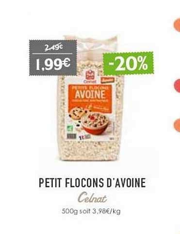 Promo Petit Flocons D Avoine Celnat Chez Naturalia ICatalogue Fr