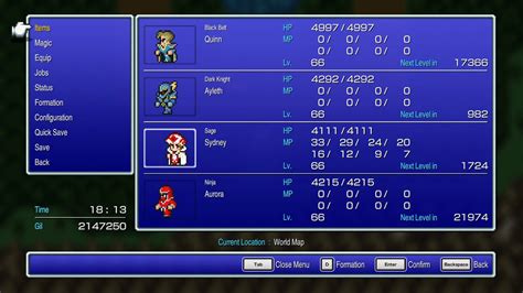 finished ffiii    time  pixel remaster