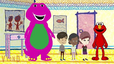 Barney, Elmo, & Friends: Barney Comes to Life (Open and Close) Elmo ...