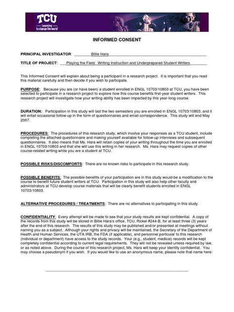 Pdf Examples Of Consent Forms Dokumentips