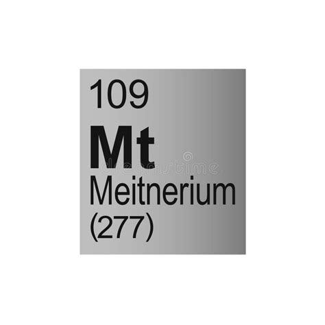 Meitnerium Chemisches Element Der Mendeleev Periodische Tabelle Auf