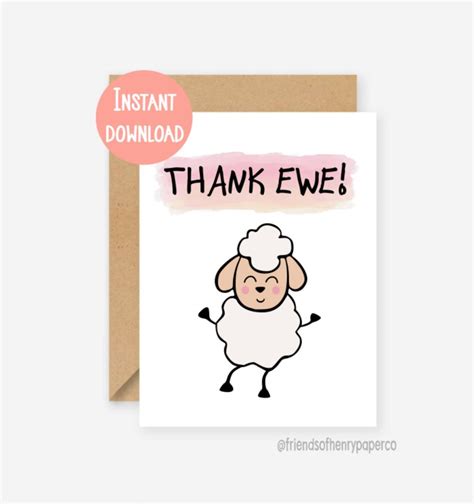 Printable Card, Thank You Card, Thank You Friend Card, Thanks ...