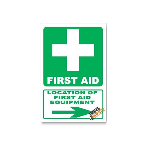 Nosa Sabs Ga B D First Aid Equipment Sign Arrow Right