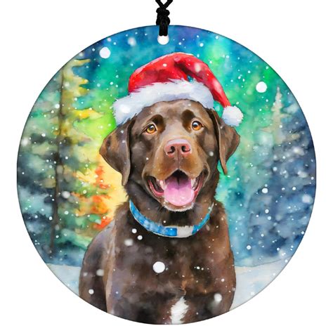 Amazon Chocolate Lab Christmas Ornament 2023 Acrylic Ornaments