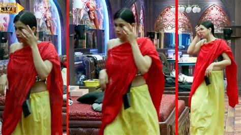 Bigg Boss Live Mannara Chopra Hui Bb Party Ke Liye Hot Saree Mai