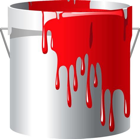 Download Hd Red Paint Bucket Png Paint Clip Art Png Transparent Png