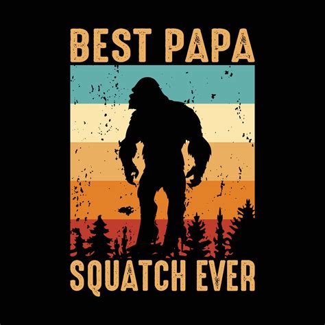 Funny bigfoot t shirt design 27604625 Vector Art at Vecteezy