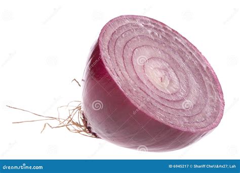 Sliced Red Onion Isolated Stock Image Image Of Shallots 6945217