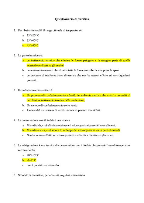 Questionario Interessante Su Sanitizzazione Da Leggere Questionario