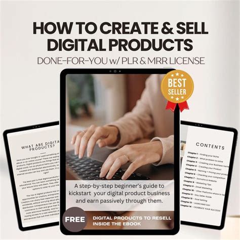 How To Create And Sell Digital Products Guide With Master Resell Rights