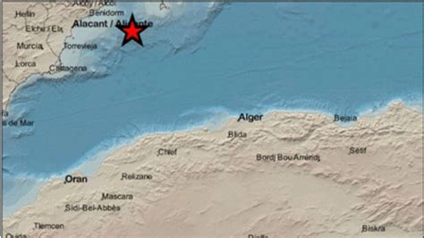 Terremoto en la costa de Alicante Información