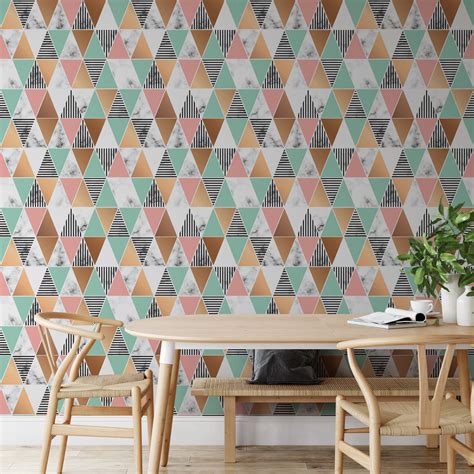 Office Wallpaper Roll Geometric Wallpaper Abstract | Etsy