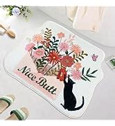 Amazon SHIYUE Get Naked Bath Mat Green Cute Funny Bathroom Rug Soft Absorbent Water Non