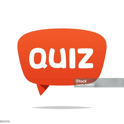 Quiz Bubble Icon Vector Stock Illustration Download Image Now