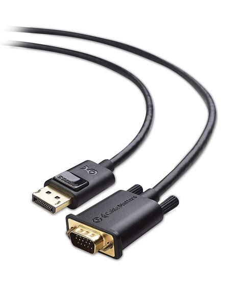 Cable Matters Displayport To Vga Cable Dp To Vga Cable 6 Feet Electronics