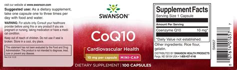 CoQ10 Swanson Health Products Europe