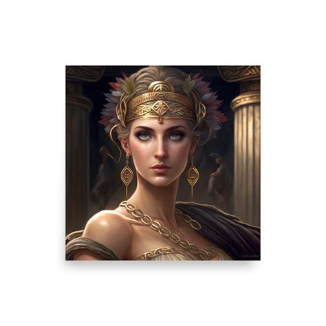 Hera Queen of the Gods Goddess Art Digital Art AI Art Print Home Decor ...