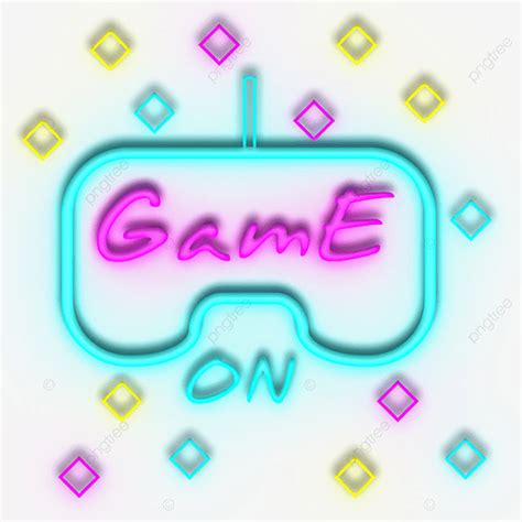 Neon Game Illustrations Transparent Neone Game Joystic Game Png