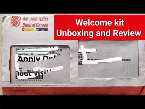 Bank Of Baroda Welcome Kit Unboxing Bob Welcome Kit Unboxing Bank