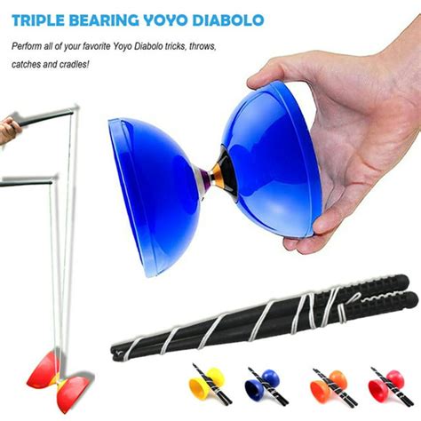 Triple Bearing Diabolo, Chinese Diabolo Yoyo Toy Set - Walmart.com