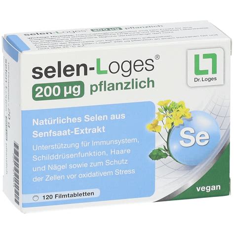 selen Loges 200µg pflanzlich 120 St Shop Apotheke