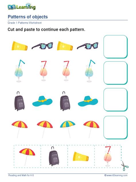 Grade 1 Patterns Objects E Pdf