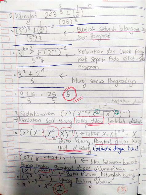 SOLUTION Eksponen Logaritma Dan Trigonometri Catatan Matematika Kelas