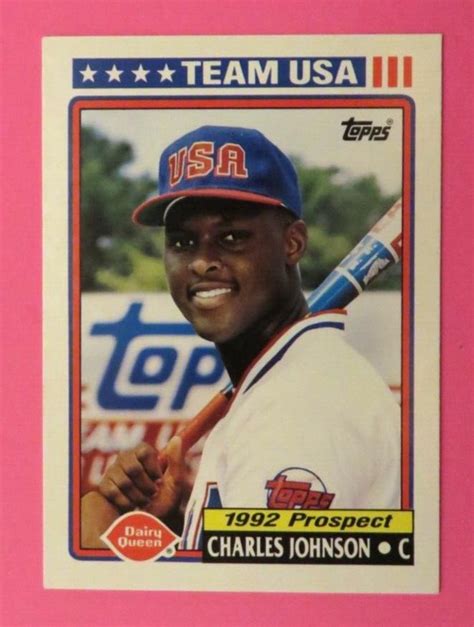 Charles Johnson 27 Prices 1992 Topps Dairy Queen Team USA Baseball