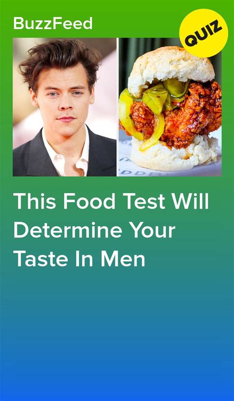 A Man Is Looking At The Camera And Has An Advertisement For His Food Test Will Determine Your